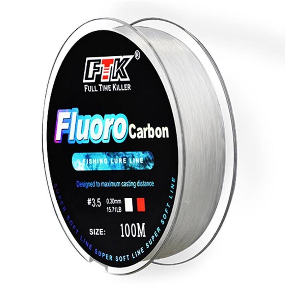 (14.85 lb) FTK 1PCS 100M Fishing Leader Line Nylon Monofilament Fishing Line For Carp Fly Fishing  cord 4-34LB