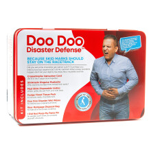 Doo Doo Disaster Defense - 7 Item Shart Survival Kit - Funny Poop Prank Gag Gift - Poo Emergency Kit - Novelty Fart Potty Pack