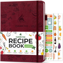 Clever Fox Receptbok - Skapa Din Egen Familjekokbok - Tom Receptnotebook