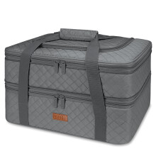 Transportador de Casserole Vuudh com Almofadas - Estojo Expandível para Alimentos Quentes ou Frios