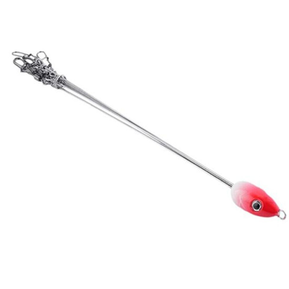 (rose red, 20cm) Multifunctional Outdoor Camping Fish Lure Equipment Fishing Tackle Combination