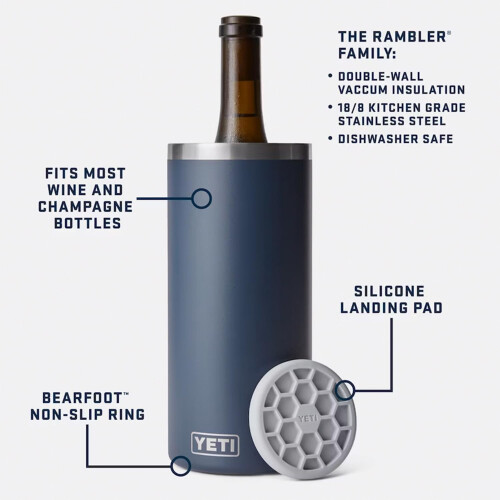 YETI Rambler Ψυγείο Κρασιού, Ιδανικό για Πολλές Φιάλες, Τροπικό Ροζ 1