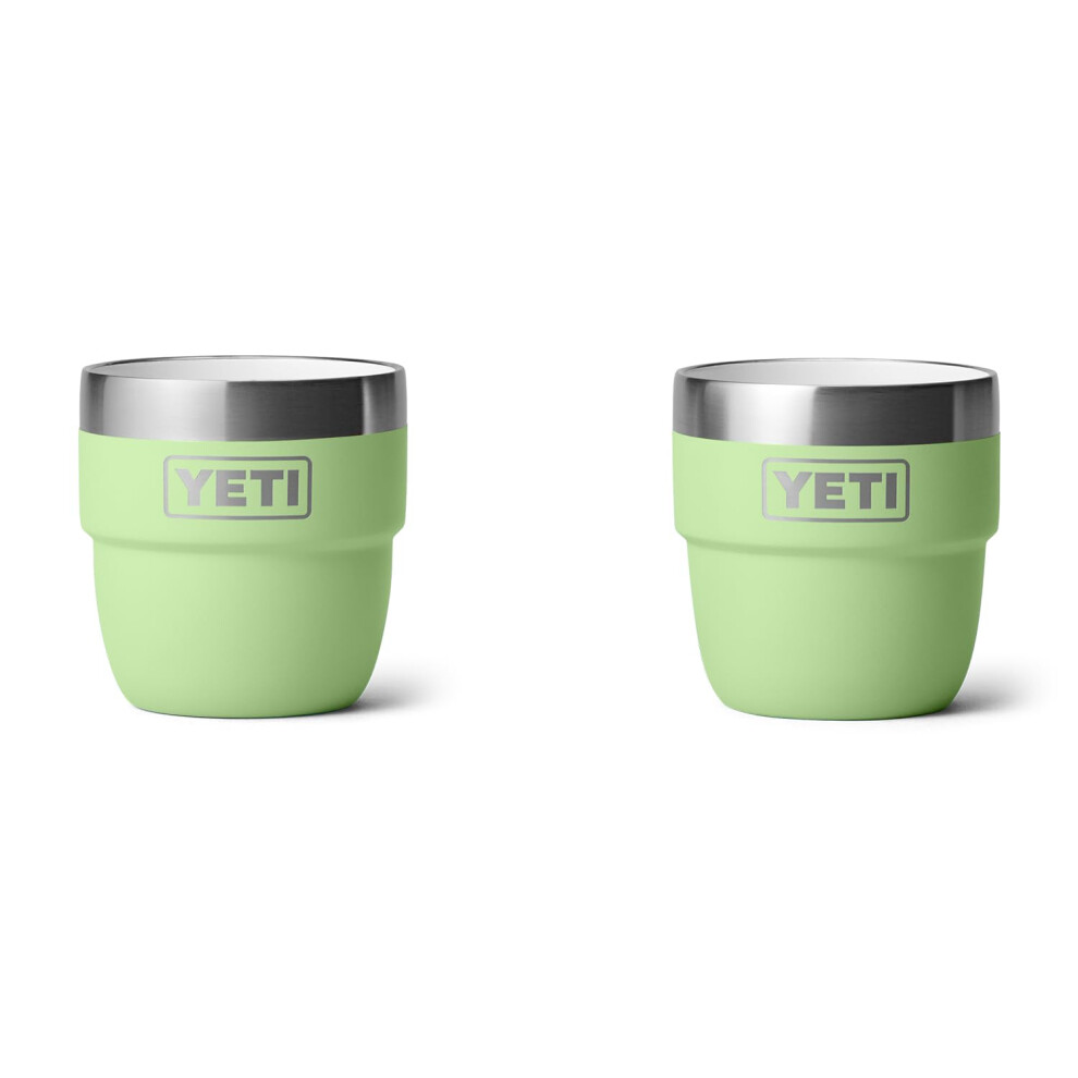 Yeti Rambler 4 Oz Tazza Impilabile In Acciaio Inox Tazza Da Caff /Espresso Isolata Sottovuoto Confezione Da 2 Lime-image