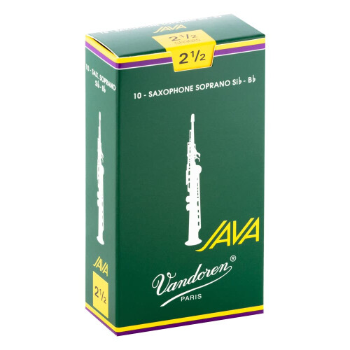VANDOREN SR3025 SOPRANO SAX JAVA REEDS for   a 2.5; Caixa de 10 1