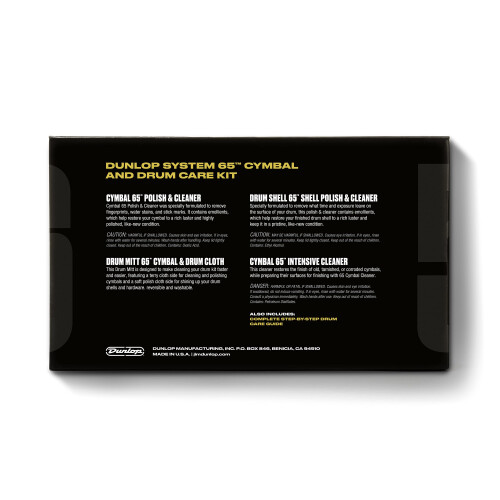 Dunlop Dunlop 6400 System 65 Cymbal & Drum Care Kit 2
