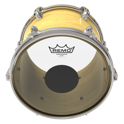 Remo Controlled Sound Clear Drum Head με Μαύρη Τελεία - 16 Ίντσες 2