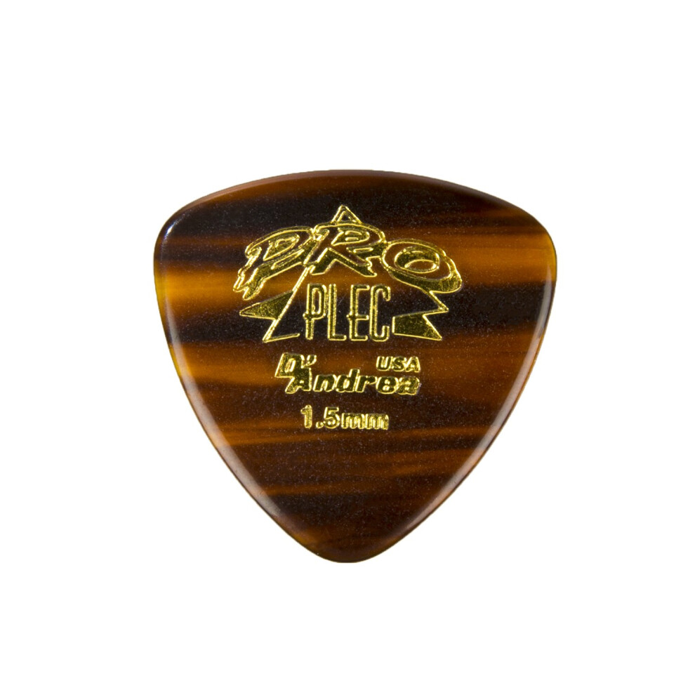 D'andrea PRO-346 Plettro Triangolare Arrotondato, 12 Pezzi, Conchiglia, 1,5 Mm-image