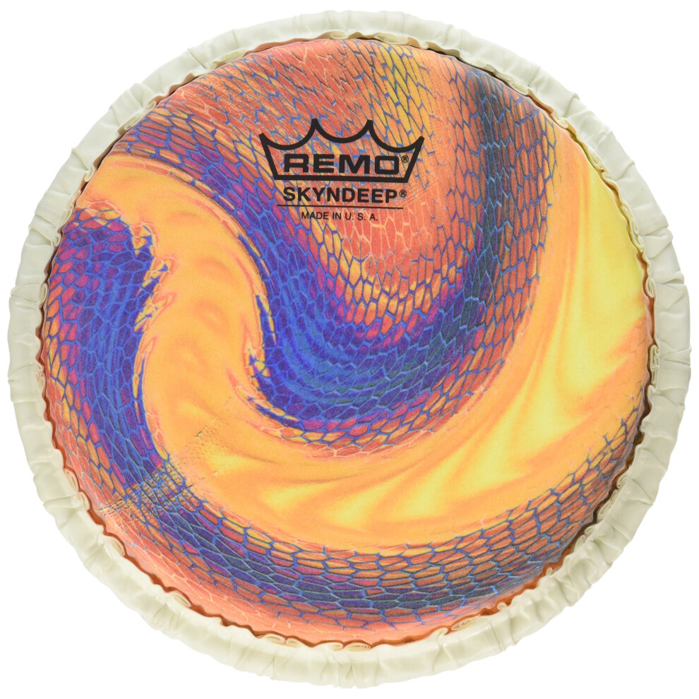 Remo Bongo Drumhead Tucked 7.15"" SKYNDEEP ""Serpentine Day"" Graph