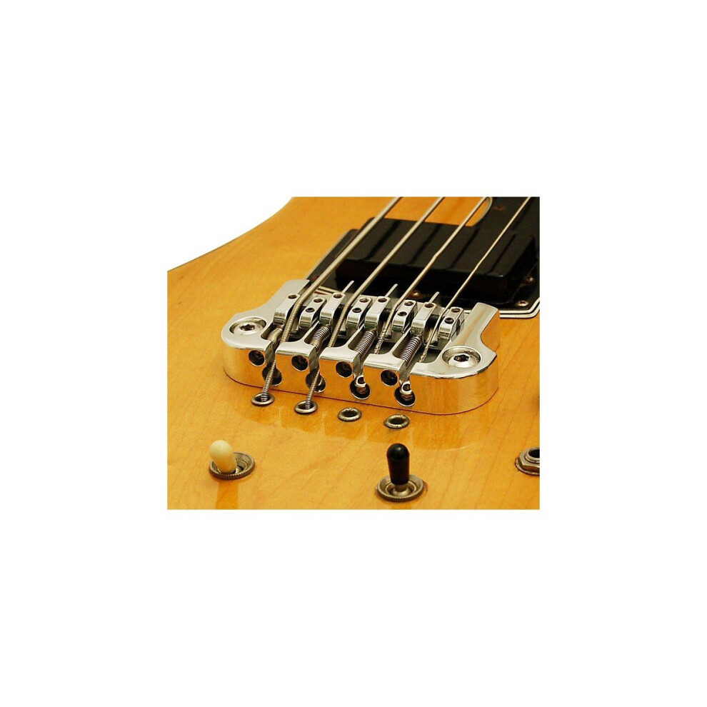 Hipshot 4-Snarige Supertone Bass Bridge 3-Punts - Chroom-image