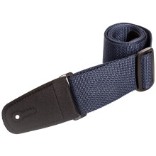 Henry Heller HPOLM-NAV 2 Zoll breiter veganer Nylon-Gitarrengurt  Marineblau