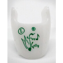 Fred Kelly Picks D7FF-L-3 Delrin Freedom Fingertop Pick Storlek Stor Gitarrpick, Vit (Pack om 3)