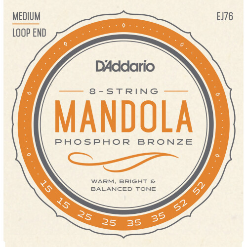 Daddario EJ76 Fosfor Bronze Mandola Strings Medium 15-52