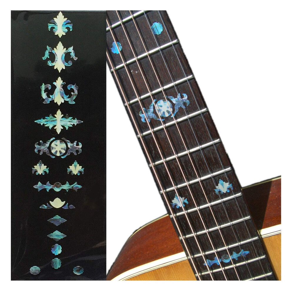 Inlay Sticker - Pennarelli Per Chitarra, Basso E Banjo, Colore: Blu Abalone F-004BJ-BL-image