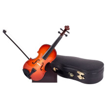 Broadway Gifts - R   plica de Miniatura de M   sica de Violino Decorativa com Caso - Tamanho 7 pol. Por Multicolor