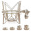 Boseen Microfoon Shock Mount Microfoonhouder - Anti-vibratie Spider Shock 1
