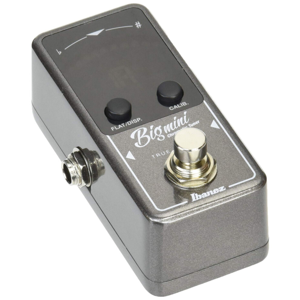 Ibanez 1/4-Inch Right Angle Chromatic Guitar/Bass Pedal Tuner (BIGMIN