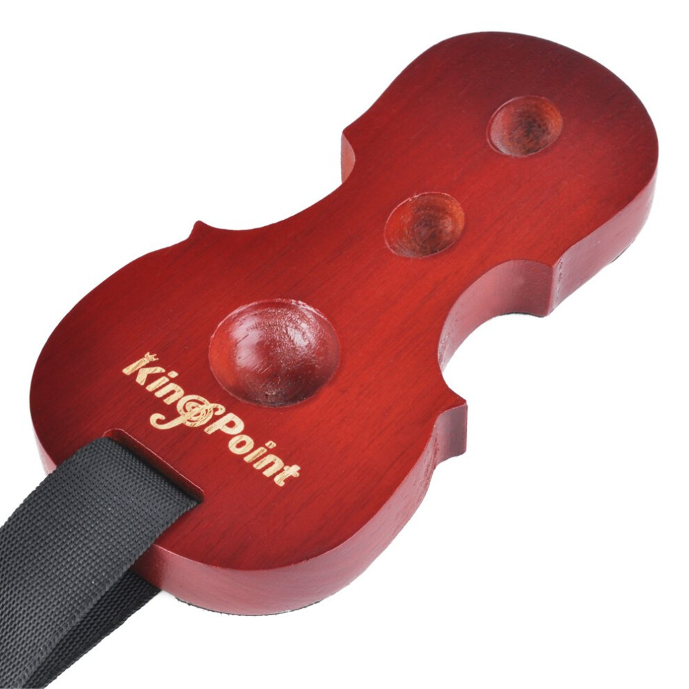 Punk - Puntale In Legno Massello Per Violoncello, Antiscivolo, Supporto A Forma Di Violoncello Con 3 Fori-image