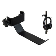 YTYKINOY Schwarzer Kopfhrer-Headset-Tamburin-Halter, Aufhnger, Clip-Stnder fr Mikrofon/Musikstnder