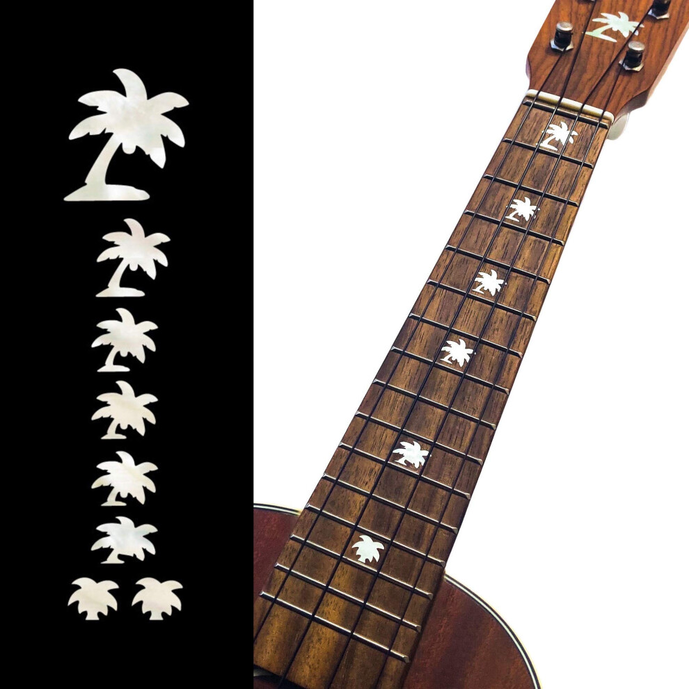 Adesivi Per Tastiera Per Ukulele – Palme-image