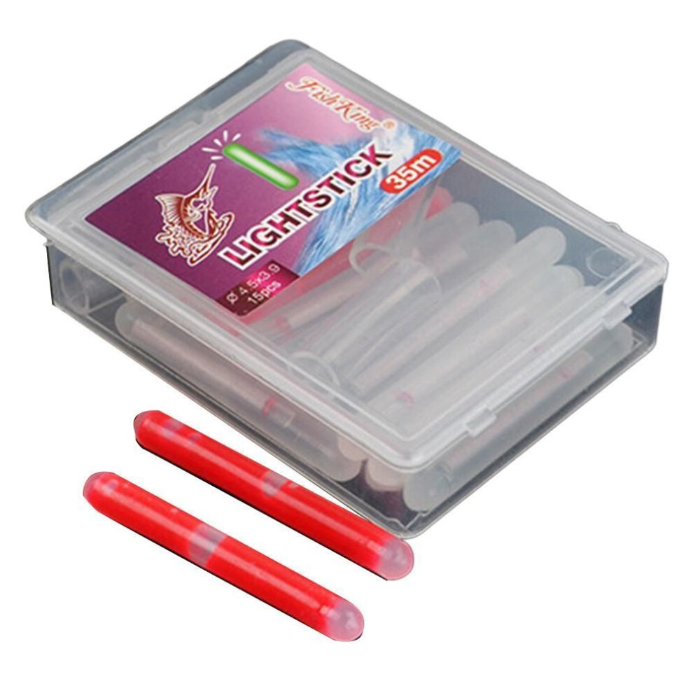 (red) Float Fluorescent Lightstick Night Lights Illuminate Your Fishing Adventures