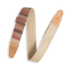 Tracolla per chitarra in fettuccia di canapa vegana Levy's Leathers da 2"""" di larghezza; rimorchio