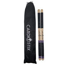 Cardiostix 8.5 uncji Kierunki bebnowe na zestaw (1 para z torba) Wazony wiazki z podwjnym uchwytem z torba Premium American Hickory Wood | Klasa