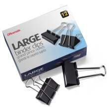 Groe Broklammern von Officemate, 5,1 cm breit, 2,5 cm Fassungsvermgen, Box mit 12 Stck (99100)