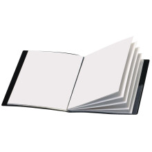 Cardinal Custom Showfile Apresentation Book 12 Bolsos possui 24 folhas de tamanho de carta Capas personaliz   veis preto (50132CB)