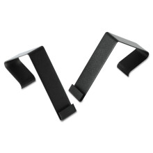 Quartet Cubicle Partition Hangers Fits 1.5"" - 2.5"" Cube Walls Matrix Black (MCH10)