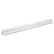 Alumicolor Aluminium Engineer Solid Drafting Scale 12IN Silber