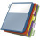 Cardinal Plastic Binder Dividers  Double Pocket  5-Tab  Insertable Multicolor Tabs  Letter Size  1 Set (84003) 1