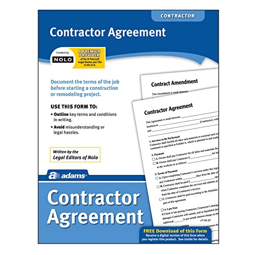 Adams Contractor Agreement  Forms and Instructions (LF155) 1