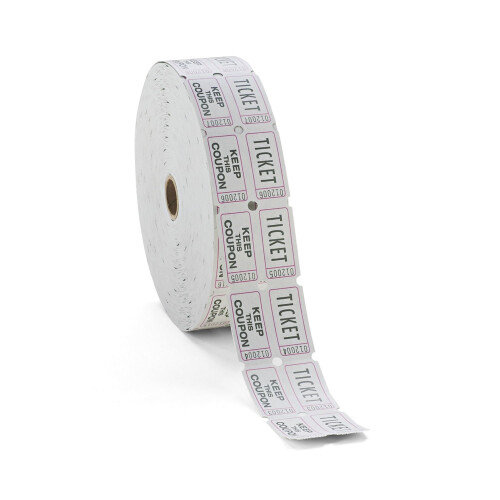 Generations Consecutively Numbered Double Ticket Roll  White  2000 Tickets per Roll 22043