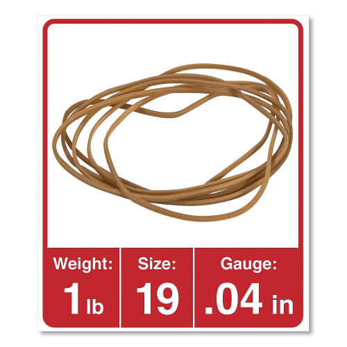 Universal Universal 00119 Rubber Bands  Size 19  31/2 x 1/16  1lb Pack 1