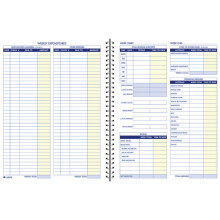 Adams Bookkeeping Record Book  Weekly Format  8.5 x 11 Inches  White (AFR70)