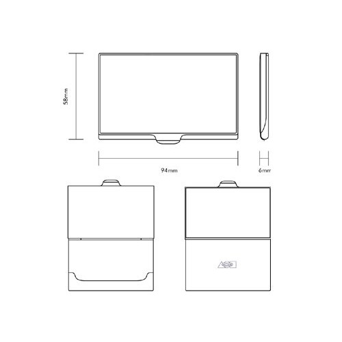 Acme ACME Studios Standard Card Case Blueprint (CCB01BC) 2