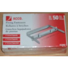 ACCO-Zinkenverschl?sse Nr. 12992 (2 Kartons World Brand ? Inhalt 50 St?ck)