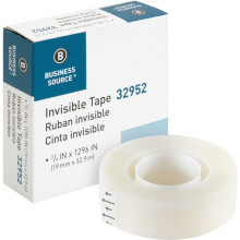 N hradn rolka neviditelnej p sky Business Source 32952 s 1-palcov m jadrom, 3/4 palca, x 1296 palcov, priehladn