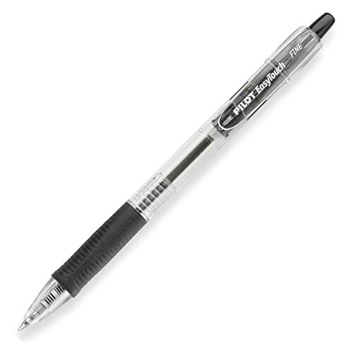 Pilot Easytouch Αναδιπλούμενο Λεπτό Στυλό Μπάλας Ανοιχτό Απόθεμα-Μαύρο 8 στυλό 1