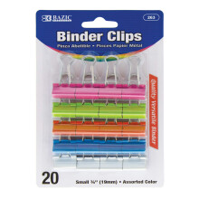 Sponky do zakladaca BAZIC Products Mal 3/4"""" (19 mm) r znych farieb (20 ks/balenie) 263