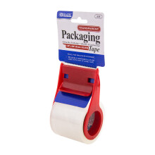 BAZIC 1,88"" X 800"" Transparante verpakkingstape met dispenser