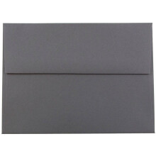 JAM PAPER A6 Πρόσκληση Φάκελοι - 4 3/4 x 6 1/2 - Σκούρο Γκρι - 25/Συσκευασία