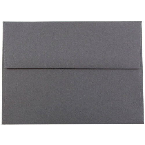 JAM PAPER A6 Πρόσκληση Φάκελοι - 4 3/4 x 6 1/2 - Σκούρο Γκρι - 25/Συσκευασία