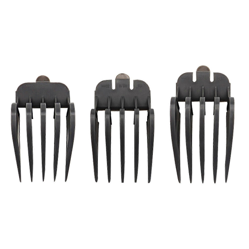 3pcs/set Professional Attachment 32mm 38mm 51mm Limit Comb Black Hair Clipper New