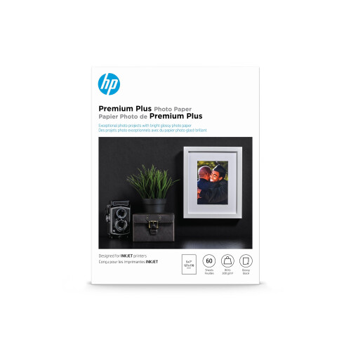 HP HP Premium Plus Φωτογραφικό Χαρτί, Γυαλιστερό, 5x7 in, 60 φύλλα (CR669A) 1