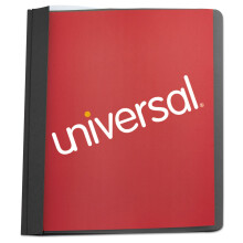 Universele UNV57120 0.5 in. Capaciteit 8.5 in. x 11 in. Prong Bevestiger Duidelijke Voorzijde Rapportcover - Duidelijk/Zwart (25/Doos)