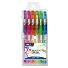 BAZIC 6 vonn fluorescencn barevn gelov pero s polstrovanou rukojet