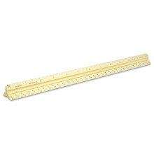 Alumicolor Aluminium Architect Solid Drafting Scale 12IN Gold