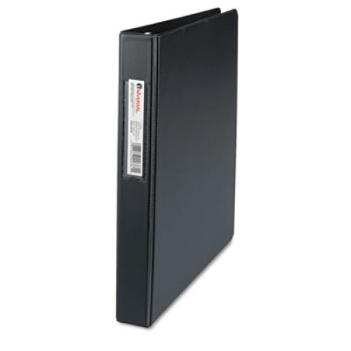 Universal Δαχτυλίδι Φάκελος, 1" Χωρητικότητα, 8-1/2 x 11, Μαύρο
