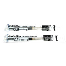 2 Pk Pentel LRN5-A EnerGel Nachfllungen, 0,5 mm feine Nadelspitze, Schwarz